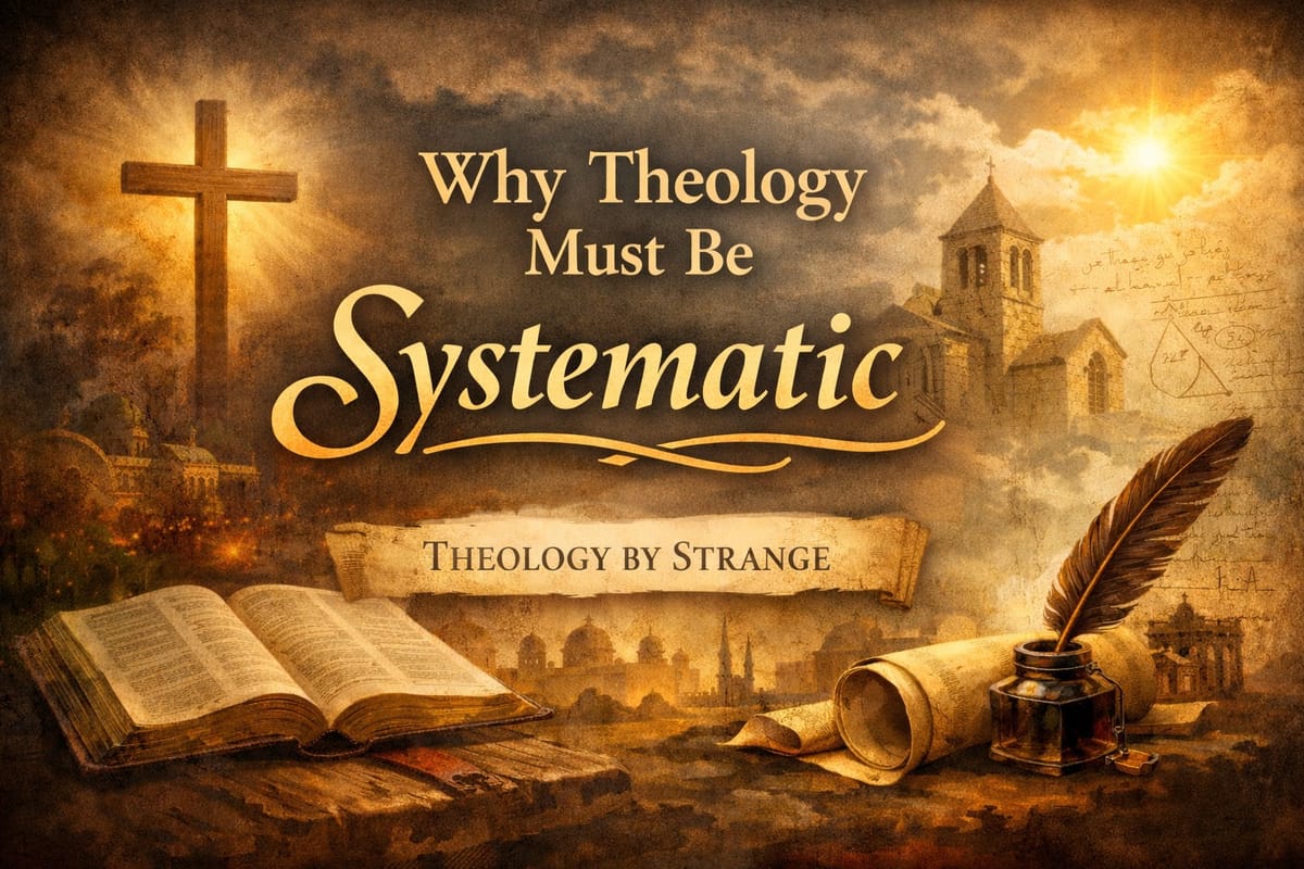 Why Theology Must Be Systematic