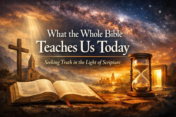 What the Whole Bible Teaches Us Today